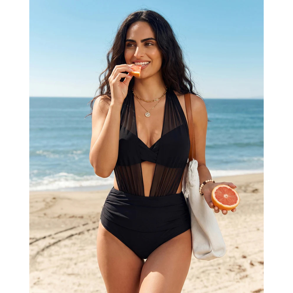 Freja™| 2-i-1-bikini med hög midja och magkontroll