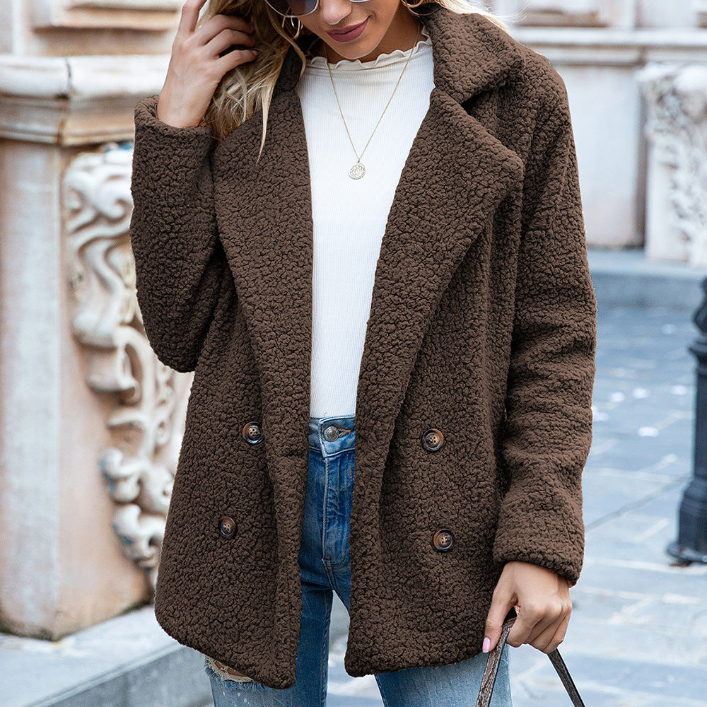 TEDDY BUTTON JACKET