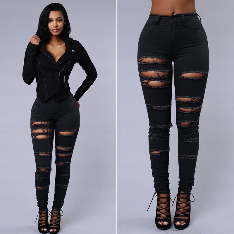 EDGE RIPPED SKINNY JEANS
