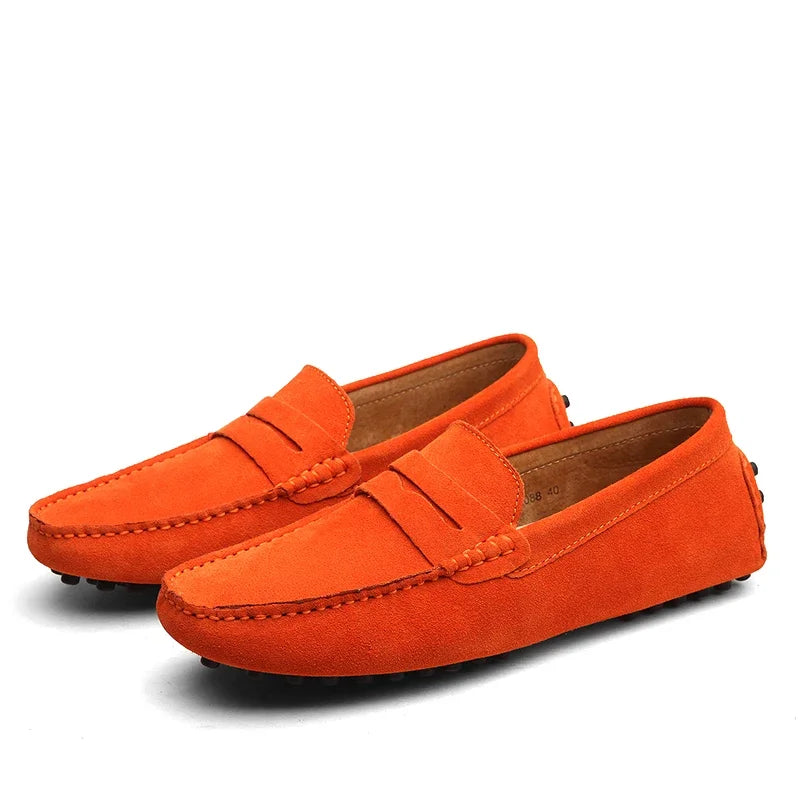 Suede Boat Loafers