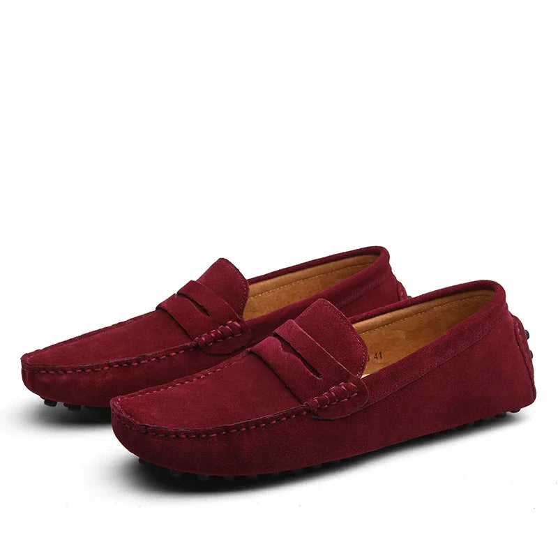 Suede Boat Loafers