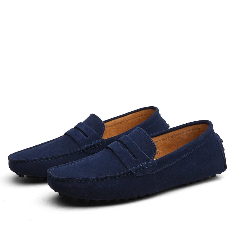 Suede Boat Loafers